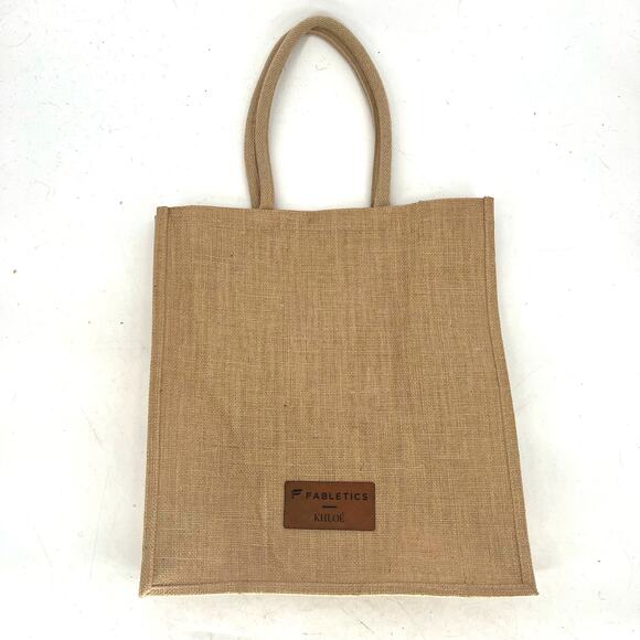 Fabletics Handbags - Fabletics Khloé Burlap Jute Tote Shopper Bag
